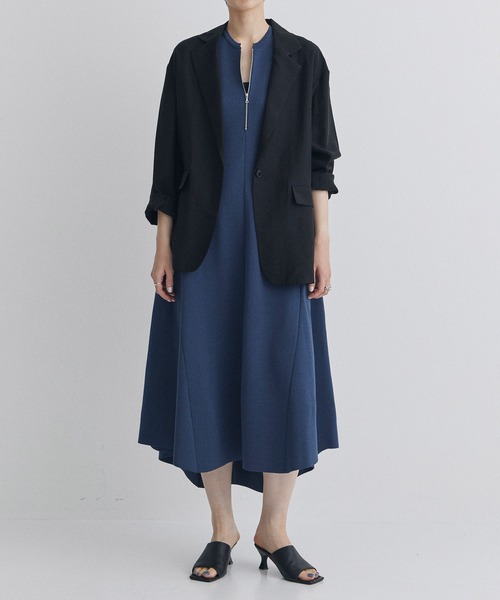 CLANE（クラネ）の「【CLANE/クラネ】SHEER TAILORED SHIRT/シアーテーラードシャツ（シャツ/ブラウス・レディース・ブラック・1）」の17枚目の写真