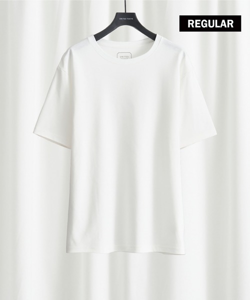 UNITED TOKYO（ユナイテッドトウキョウ）の「テクノラマ Tシャツ | レギュラーフィット（Tシャツ/カットソー・メンズ・ライトグレー/ダークグレー/ホワイト/オリーブ/ブラック/ライトブルーグレー・3/2/4/1）」の2枚目の写真