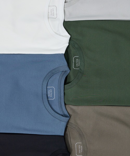 UNITED TOKYO（ユナイテッドトウキョウ）の「テクノラマ Tシャツ | レギュラーフィット（Tシャツ/カットソー・メンズ・ライトグレー/ダークグレー/ホワイト/オリーブ/ブラック/ライトブルーグレー・3/2/4/1）」の13枚目の写真