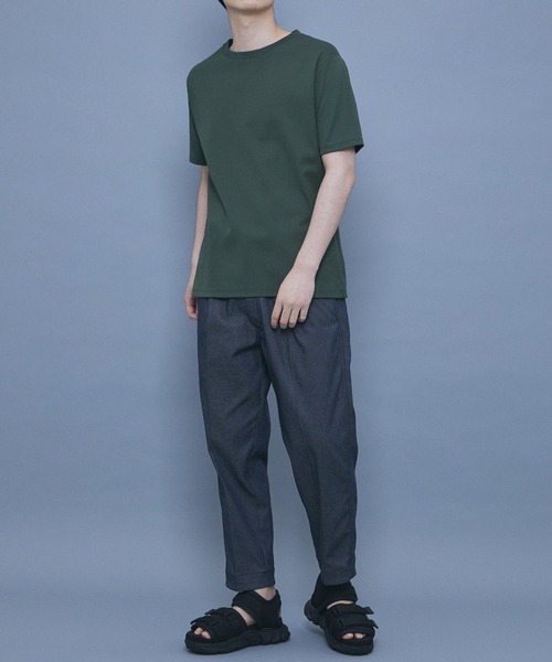 UNITED TOKYO（ユナイテッドトウキョウ）の「テクノラマ Tシャツ | レギュラーフィット（Tシャツ/カットソー・メンズ・ライトグレー/ダークグレー/ホワイト/オリーブ/ブラック/ライトブルーグレー・3/2/4/1）」の20枚目の写真