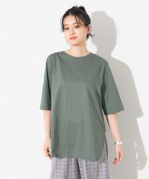 collex | 【接触冷感・UVカット】コンパクトクールチュニックTシャツ(Tシャツ/カットソー)