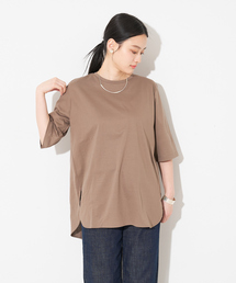 collex | 【接触冷感・UVカット】コンパクトクールチュニックTシャツ(Tシャツ/カットソー)