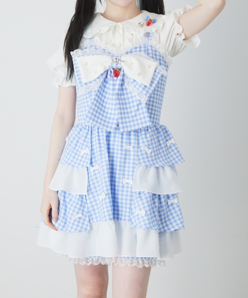 Ank Rouge（アンクルージュ）の「ストロベリープチリボンJSK