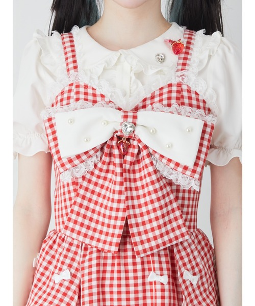 Ank Rouge（アンクルージュ）の「ストロベリープチリボンJSK