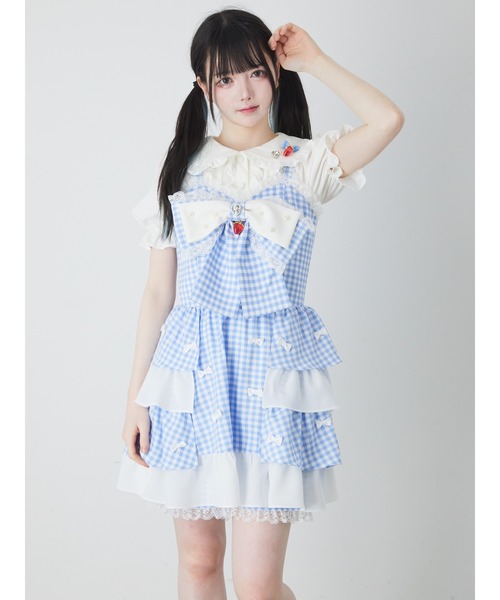 Ank Rouge（アンクルージュ）の「ストロベリープチリボンJSK