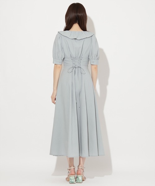 WILLSELECTION(ウィルセレクション)の「フリルカシュクールフレアワンピース(ワンピース・レディース・ピンク/サックスブルー/グリーン・FREE)」の14枚目の写真