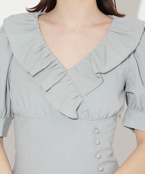 WILLSELECTION(ウィルセレクション)の「フリルカシュクールフレアワンピース(ワンピース・レディース・ピンク/サックスブルー/グリーン・FREE)」の15枚目の写真