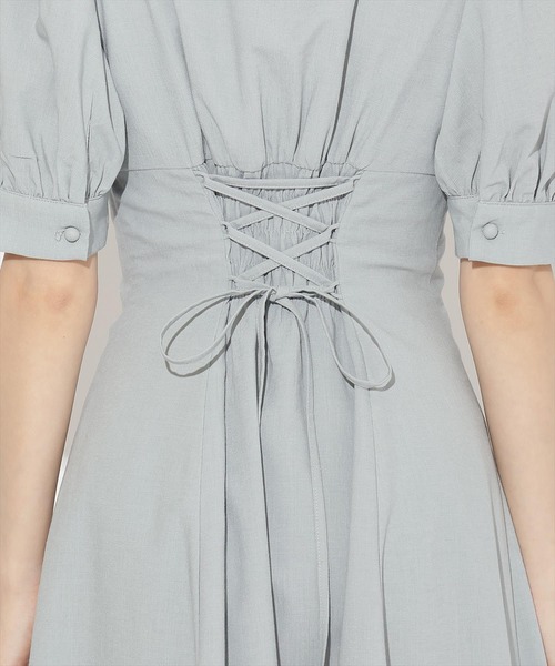 WILLSELECTION(ウィルセレクション)の「フリルカシュクールフレアワンピース(ワンピース・レディース・ピンク/サックスブルー/グリーン・FREE)」の18枚目の写真