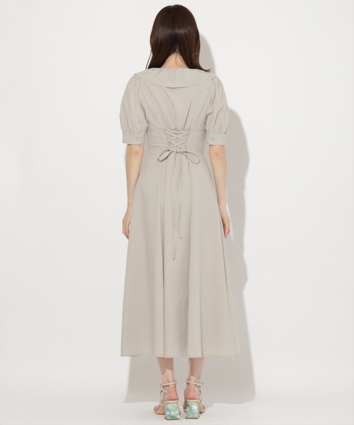 WILLSELECTION(ウィルセレクション)の「フリルカシュクールフレアワンピース(ワンピース・レディース・ピンク/サックスブルー/グリーン・FREE)」の8枚目の写真