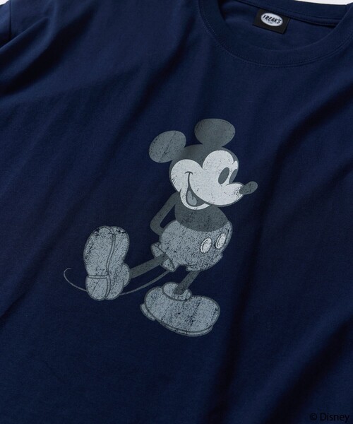 FREAK'S STORE(フリークスストア)の「限定展開/DISNEY ディズニー ミッキーマウス/別注 ビッグシルエット フロントプリント クルーネックTシャツ(Tシャツ/カットソー・メンズ・ホワイト/ホワイト×ブラック/スミクロ/ピンク/ネイビー/アッシュグレー・SMALL/MEDIUM/LARGE)」の21枚目の写真