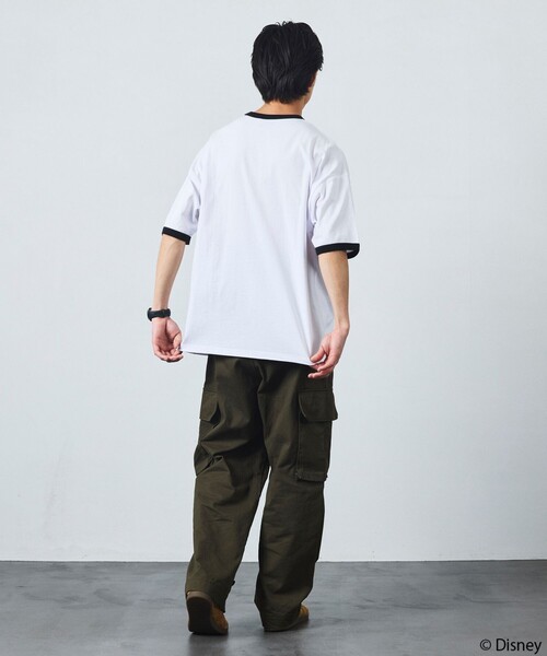 FREAK'S STORE(フリークスストア)の「限定展開/DISNEY ディズニー ミッキーマウス/別注 ビッグシルエット フロントプリント クルーネックTシャツ(Tシャツ/カットソー・メンズ・ホワイト/ホワイト×ブラック/スミクロ/ピンク/ネイビー/アッシュグレー・SMALL/MEDIUM/LARGE)」の14枚目の写真