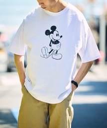 FREAK'S STORE | 限定展開/DISNEY ディズニー ミッキーマウス/別注 ビッグシルエット フロントプリント クルーネックTシャツ(Tシャツ/カットソー)
