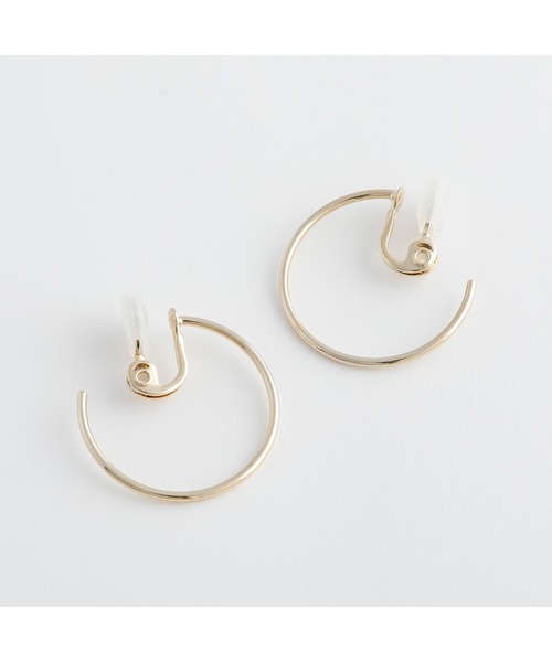 JewCas（ジュアキャス）の「JewCas シンプル3cmリングSimple Hoop エアフィットイヤリング [JC4683]（イヤリング・レディース・シルバー/ゴールド・FREE）」の3枚目の写真