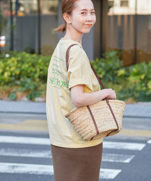 SLOBE IENA(スローブイエナ)の「PUR JUS ロゴプリントTEE(Tシャツ/カットソー・レディース・イエロー/ピンク/グレー・FREE)」の8枚目の写真