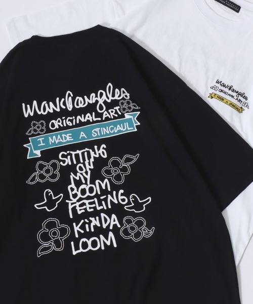 Mark Gonzales(マーク・ゴンザレス)の「2026SS新柄追加 MARK GONZALES ARTWORK COLLECTION/マークゴンザレス 別注 ワンポイント刺繍 バックプリント オーバーサイズ 半袖Tシャツ レディース メンズ(Tシャツ/カットソー・メンズ・ホワイト/ホワイト系その他/ブラック系その他/ホワイト系その他2/ブラック/ブラック系その他2/ブラック系その他3/ブラック系その他4/ブラック系その他5/ホワイト系その他3/ホワイト系その他5/ホワイト系その他4/ブラック系その他6/ホワイト系その他6/ホワイト系その他7/ホワイト系/ブラック系その他7/ブラック系・M/L/XL)」の11枚目の写真