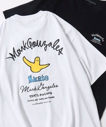 Mark Gonzales | 2026SS新柄追加 MARK GONZALES ARTWORK COLLECTION/マークゴンザレス 別注 ワンポイント刺繍 バックプリント オーバーサイズ 半袖Tシャツ レディース メンズ(Tシャツ/カットソー)