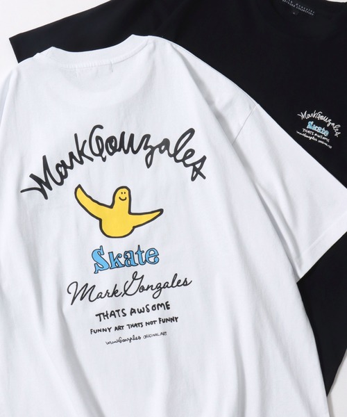 Mark Gonzales(マーク・ゴンザレス)の「2026SS新柄追加 MARK GONZALES ARTWORK COLLECTION/マークゴンザレス 別注 ワンポイント刺繍 バックプリント オーバーサイズ 半袖Tシャツ レディース メンズ(Tシャツ/カットソー・メンズ・ホワイト/ホワイト系その他/ブラック系その他/ホワイト系その他2/ブラック/ブラック系その他2/ブラック系その他3/ブラック系その他4/ブラック系その他5/ホワイト系その他3/ホワイト系その他5/ホワイト系その他4/ブラック系その他6/ホワイト系その他6/ホワイト系その他7/ホワイト系/ブラック系その他7/ブラック系・M/L/XL)」の7枚目の写真