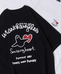 2026SS新柄追加 MARK GONZALES ARTWORK COLLECTION/マークゴンザレス 別注 ワンポイント刺繍 バックプリント オーバーサイズ 半袖Tシャツ レディース メンズ