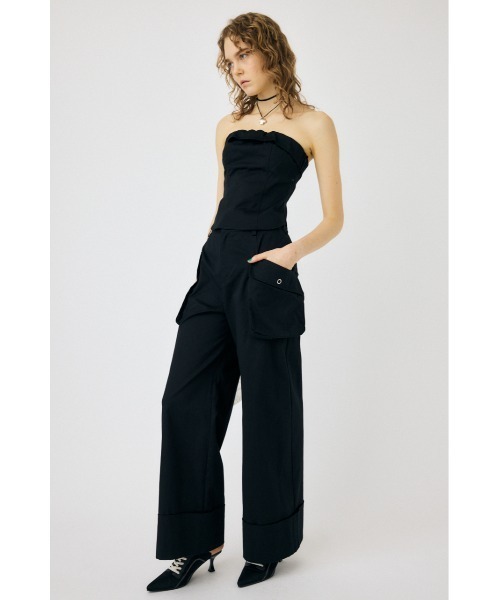 MOUSSY（マウジー）の「BARE ビスチェ（ベスト・レディース・アイボリー/ブラック/ライトカーキ・1/2）」の6枚目の写真