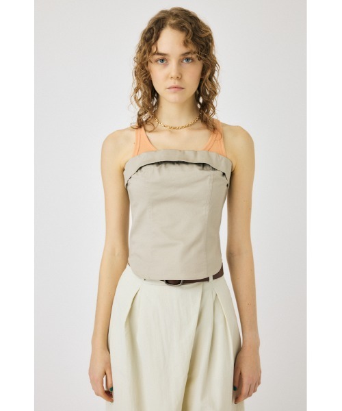 MOUSSY（マウジー）の「BARE ビスチェ（ベスト・レディース・アイボリー/ブラック/ライトカーキ・1/2）」の16枚目の写真