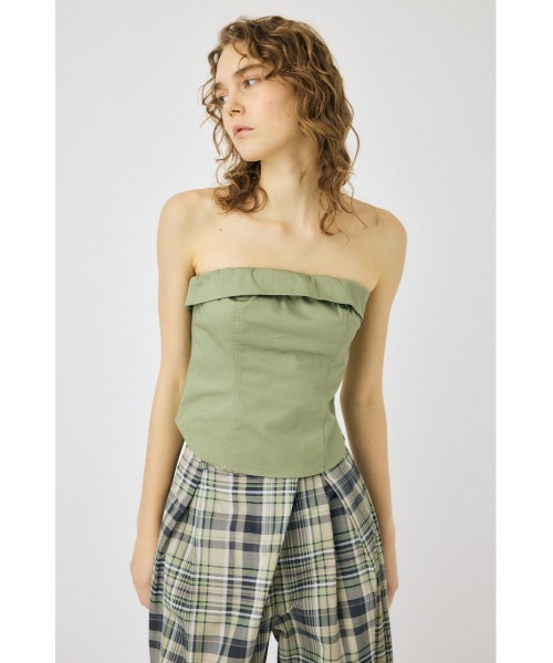 MOUSSY（マウジー）の「BARE ビスチェ（ベスト・レディース・アイボリー/ブラック/ライトカーキ・1/2）」の18枚目の写真