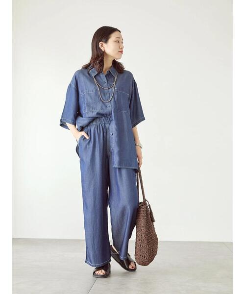 Samansa Mos2 blue（サマンサモスモスブルー）の「【接触冷感】クール 