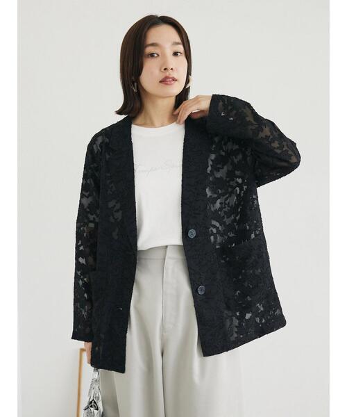 Sugar spoon(シュガースプーン)の「・SUGAR SPOON シアージャカードジャケット(その他アウター・レディース・ブラウン/アイボリー/ブラック・FREE)」の18枚目の写真