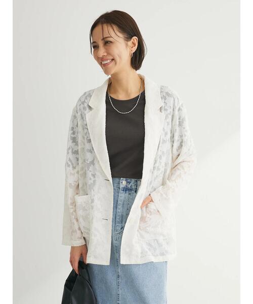 Sugar spoon(シュガースプーン)の「・SUGAR SPOON シアージャカードジャケット(その他アウター・レディース・ブラウン/アイボリー/ブラック・FREE)」の9枚目の写真