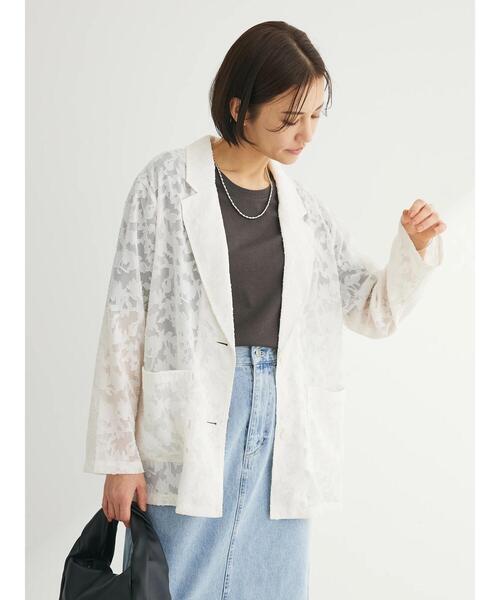 Sugar spoon(シュガースプーン)の「・SUGAR SPOON シアージャカードジャケット(その他アウター・レディース・ブラウン/アイボリー/ブラック・FREE)」の10枚目の写真