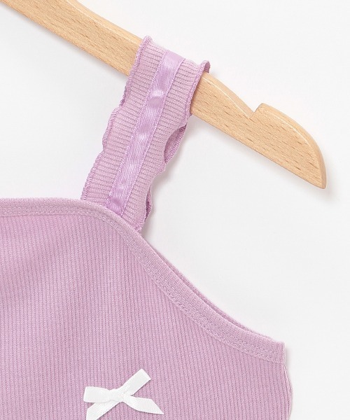 by LOVEiT（バイラビット）の「ラブリボンキャミ（キャミソール・キッズ・ラベンダー/ブラック/オフホワイト・160cm/140cm/150cm/130cm/120cm）」の7枚目の写真