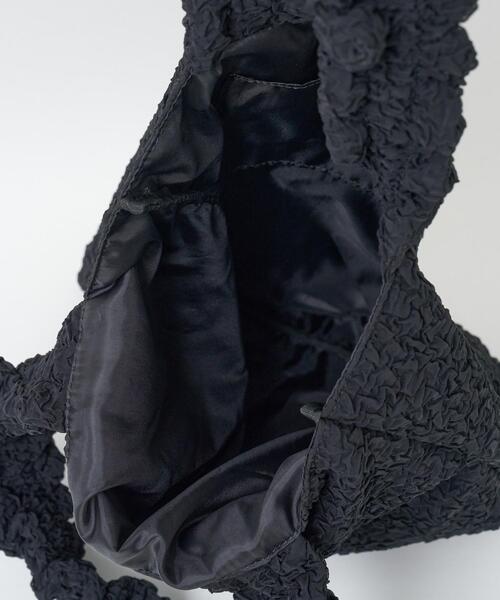 FRUIT OF THE LOOM(フルーツオブザルーム)の「∴WEGO/別注FTLギャザーハンドルトート(トートバッグ・レディース・オフホワイト/ブラック・FREE)」の12枚目の写真