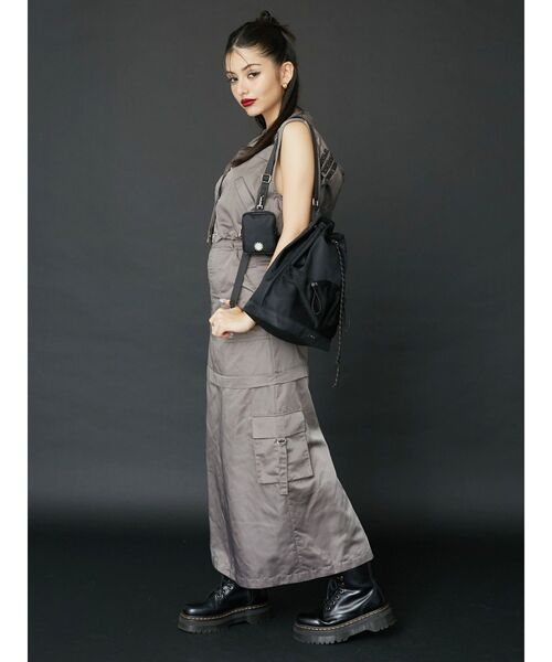 EVRIS（エヴリス）の「ナイロンショルダーBAG（ショルダーバッグ・レディース・ホワイト/ブラック・FREE）」の3枚目の写真