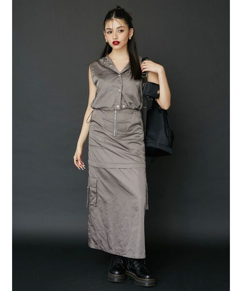 EVRIS（エヴリス）の「ナイロンショルダーBAG（ショルダーバッグ・レディース・ホワイト/ブラック・FREE）」の4枚目の写真