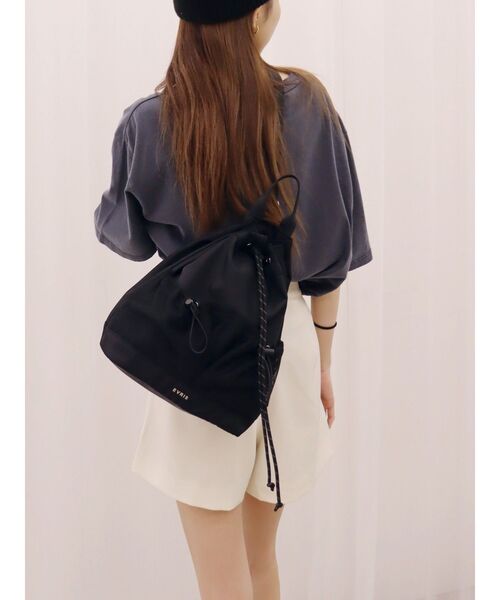 EVRIS（エヴリス）の「ナイロンショルダーBAG（ショルダーバッグ・レディース・ホワイト/ブラック・FREE）」の12枚目の写真