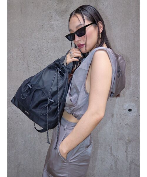 EVRIS（エヴリス）の「ナイロンショルダーBAG（ショルダーバッグ・レディース・ホワイト/ブラック・FREE）」の22枚目の写真