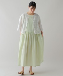 studio CLIP | 《natural by clip》ダブルフロント切り替えギャザーワンピース(ワンピース)