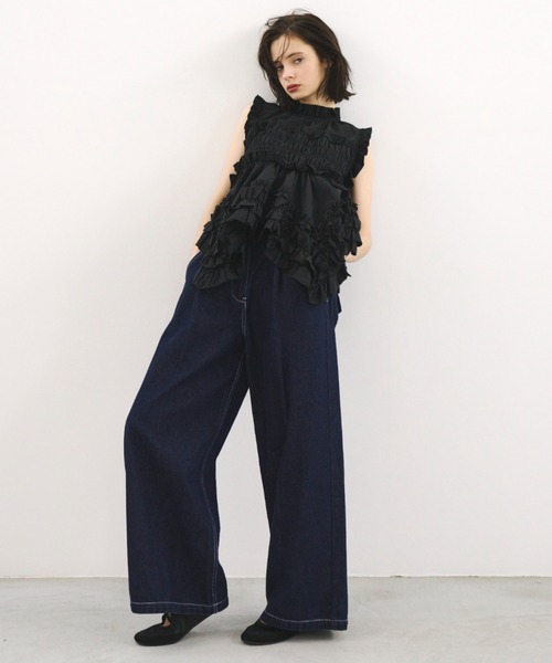 PERNA（ペルナ）の「パフスリーブ デニムジャケット