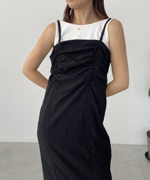 CAPRICIEUX LE'MAGE | ギャザードレープキャミワンピース(ワンピース)