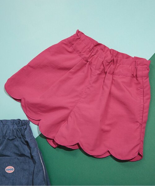 BREEZE（ブリーズ）の「【撥水加工】水陸両用スカラップパンツ（その他パンツ・キッズ・ベージュ/ピンク/ブルー・120/130/140/80/90/100/110）」の3枚目の写真