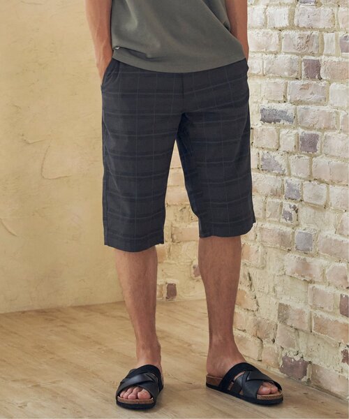 ikka(イッカ)の「6.5分丈チェックドビーハーフパンツ(その他パンツ・メンズ・ネイビー/グレー・XL/L/M/S)」の4枚目の写真
