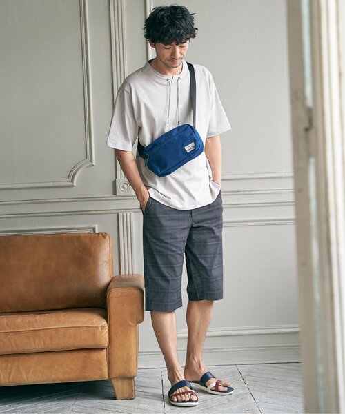 ikka(イッカ)の「6.5分丈チェックドビーハーフパンツ(その他パンツ・メンズ・ネイビー/グレー・XL/L/M/S)」の12枚目の写真