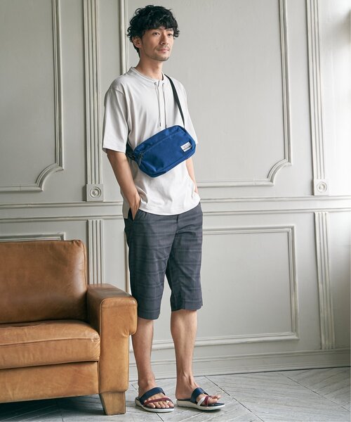 ikka(イッカ)の「6.5分丈チェックドビーハーフパンツ(その他パンツ・メンズ・ネイビー/グレー・XL/L/M/S)」の13枚目の写真
