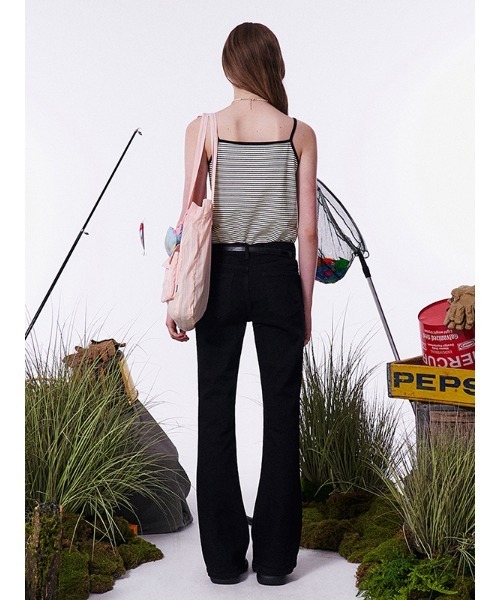 KIRSH(キルシー)の「KIRSH STRIPE POCKET POINT SLEEVELESS キルシー ストライプ ポケット ポイント スリーブレス(キャミソール・レディース・ブルー・ONE SIZE)」の2枚目の写真