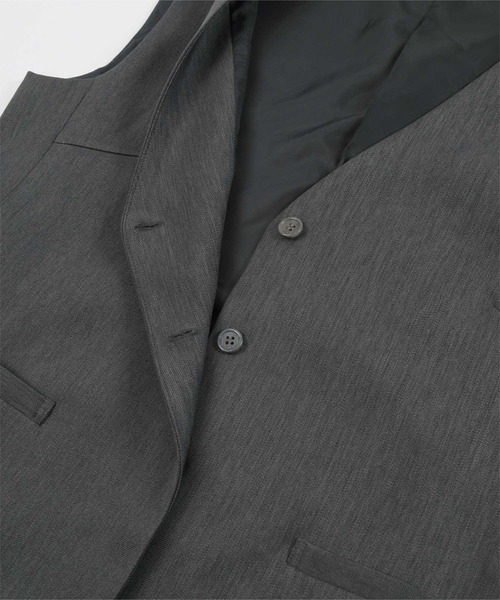 UR'S（ユアーズ）の「Vネックジレ/ベスト（ベスト・レディース・ネイビー/チャコール/ブラック/アイボリー・S/M/L）」の12枚目の写真