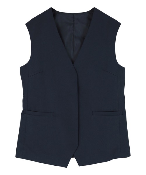 UR'S（ユアーズ）の「Vネックジレ/ベスト（ベスト・レディース・ネイビー/チャコール/ブラック/アイボリー・S/M/L）」の7枚目の写真