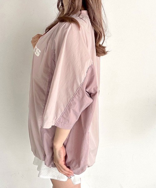 OLIVE des OLIVE（オリーブデオリーブ）の「ゲームシャツ　1041060810（Tシャツ/カットソー・レディース・ネイビー/オフホワイト/ピンク・FREE）」の19枚目の写真