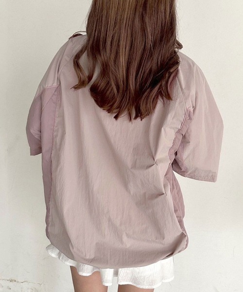 OLIVE des OLIVE（オリーブデオリーブ）の「ゲームシャツ　1041060810（Tシャツ/カットソー・レディース・ネイビー/オフホワイト/ピンク・FREE）」の20枚目の写真