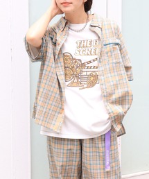 DOUBLE NAME | BIG SCREEN刺しゅうTEE(Tシャツ/カットソー)
