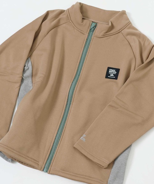 KRIFF MAYER Kid's Collection（クリフメイヤーキッズコレクション）の「【撥水・防汚・超軽量】もっちり裏フリースジャケット（ブルゾン・キッズ・ブラック/グレー/レッド/ライトブラウン・120/130/140/150/160/170）」の3枚目の写真