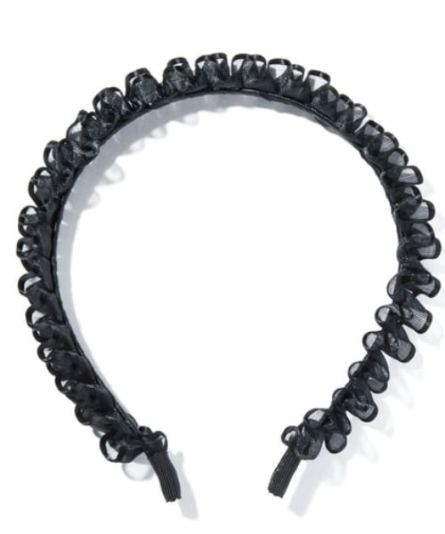Iris 47 ヘアバンド カチューシャ オペラ リボン ブラック IRIS47｜Charlotte headband カチューシャ リボン - H.O.V